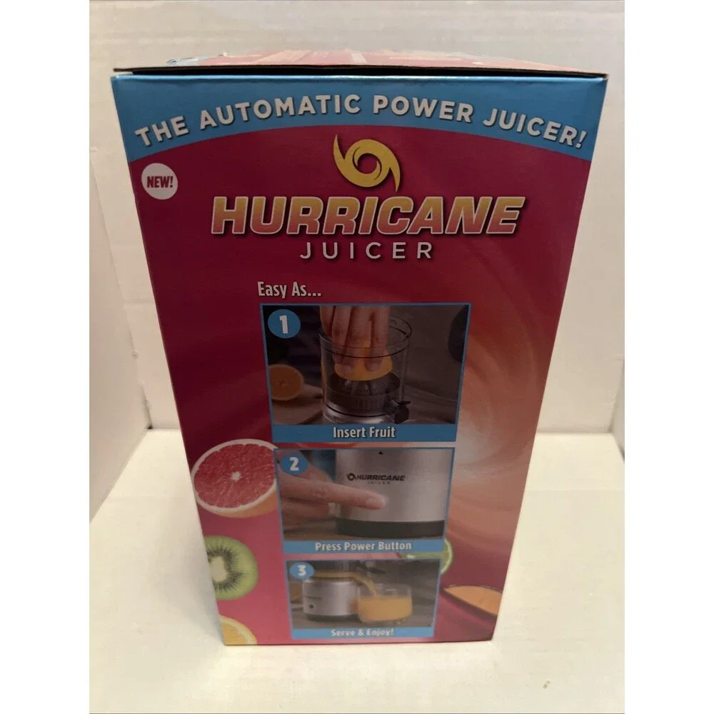 Hurricane Juicer - AS SEEN ON TV Powerful Compact Cordless - One-Touch Operation